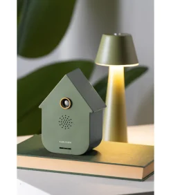 Karlsson Ornament Sound Box Modern Cuckoo - Groen - 12x7.5x11.5cm