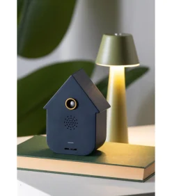 Hot Ornament Sound Box Modern Cuckoo - Blauw - 12x7.5x11.5cm Decoratie