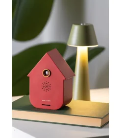 Karlsson Ornament Sound Box Modern Cuckoo - Rood - 12x7.5x11.5cm