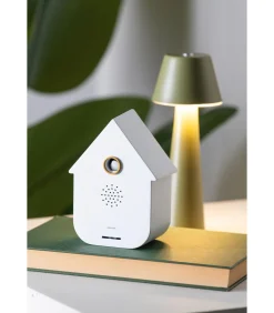 Karlsson Ornament Sound Box Modern Cuckoo - Wit - 12x7.5x11.5cm