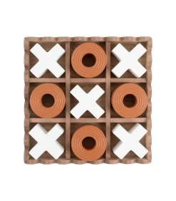 Online Ornament Tic Tac Toe - Oranje - 18.5x18.5x5cm Decoratie