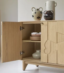 Tikamoon Otho - Buffetkast in mindihout, 165 cm