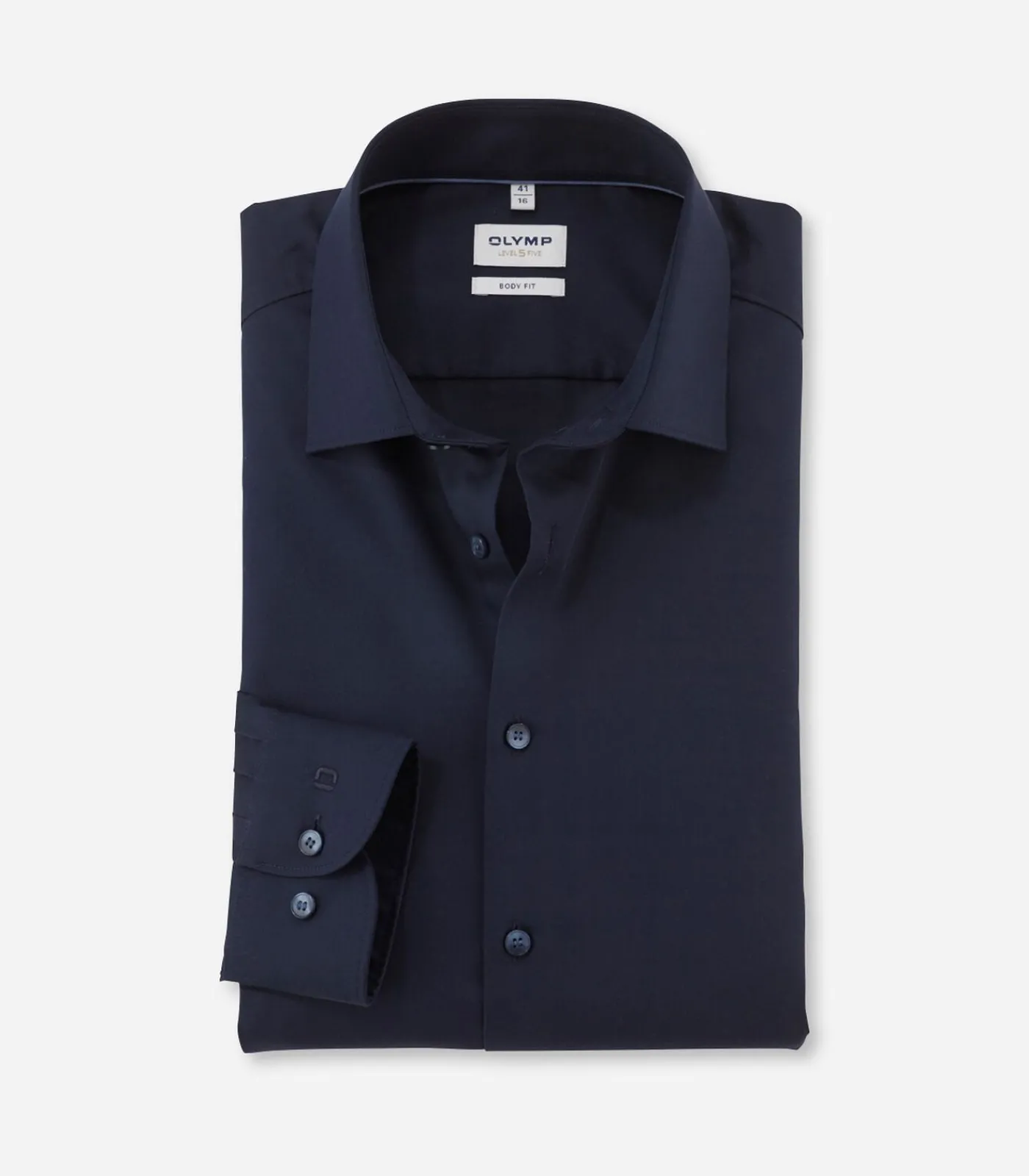 Heren OLYMP Overhemd Level 5 Stretch Blauw