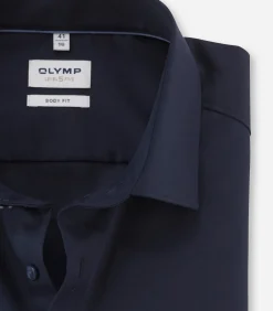 Heren OLYMP Overhemd Level 5 Stretch Blauw