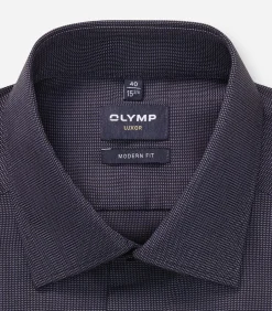 Heren OLYMP Overhemd Luxor Modern Fit Viola