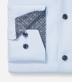 New Overhemd Modern Fit 24/7 Stretch Lichtblauw Heren Hemden