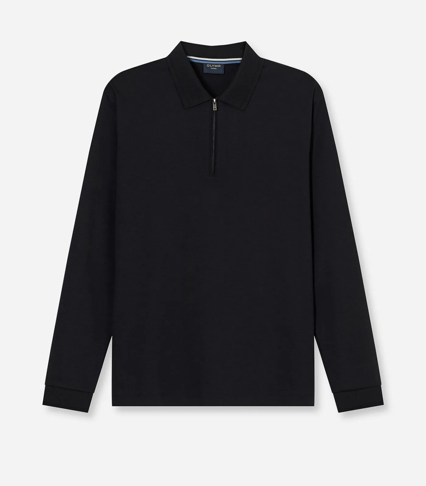 Discount Overhemd Zip Pullover Zwart Heren Truien & Cardigans