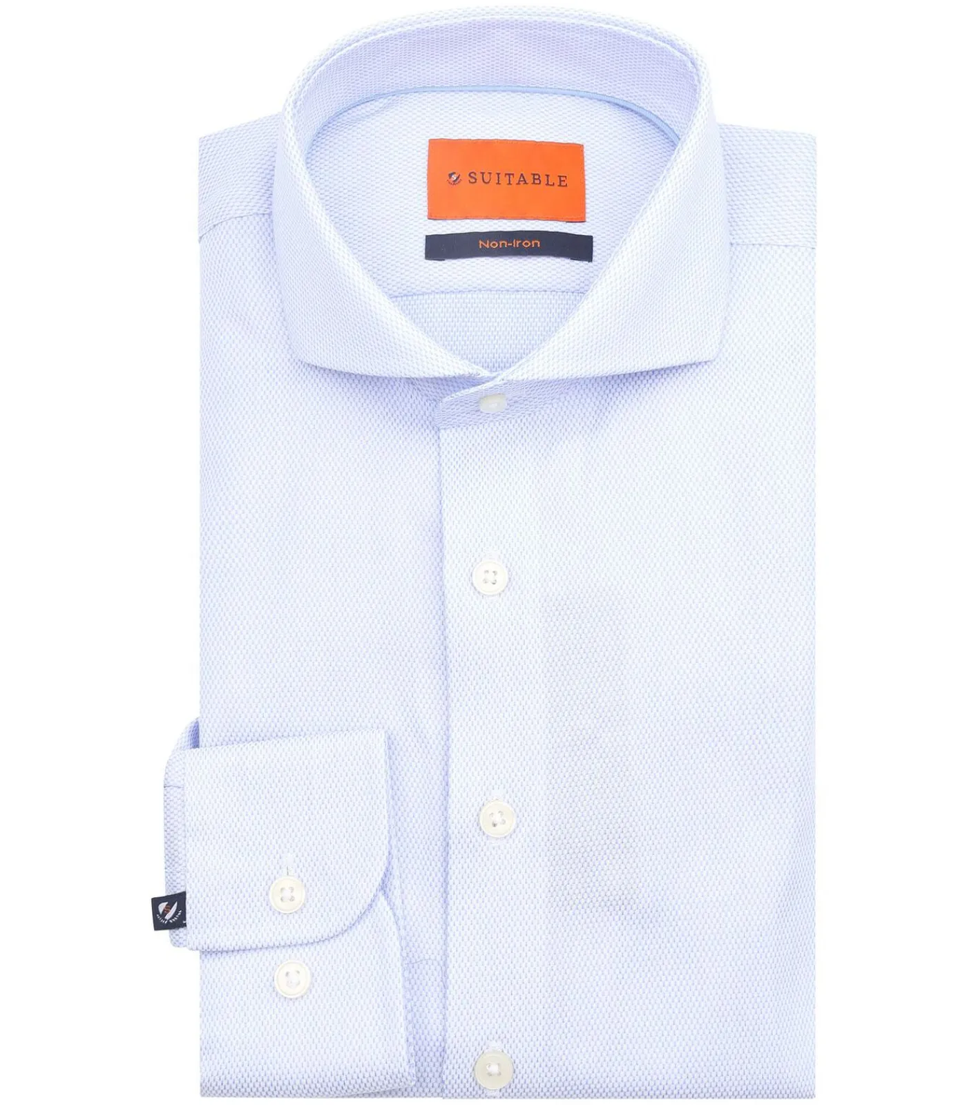 Discount Overhemd Jacquard Luxe Lichtblauw Heren Hemden