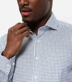 Heren OLYMP Overhemd Level 5 Bodyfit Wit