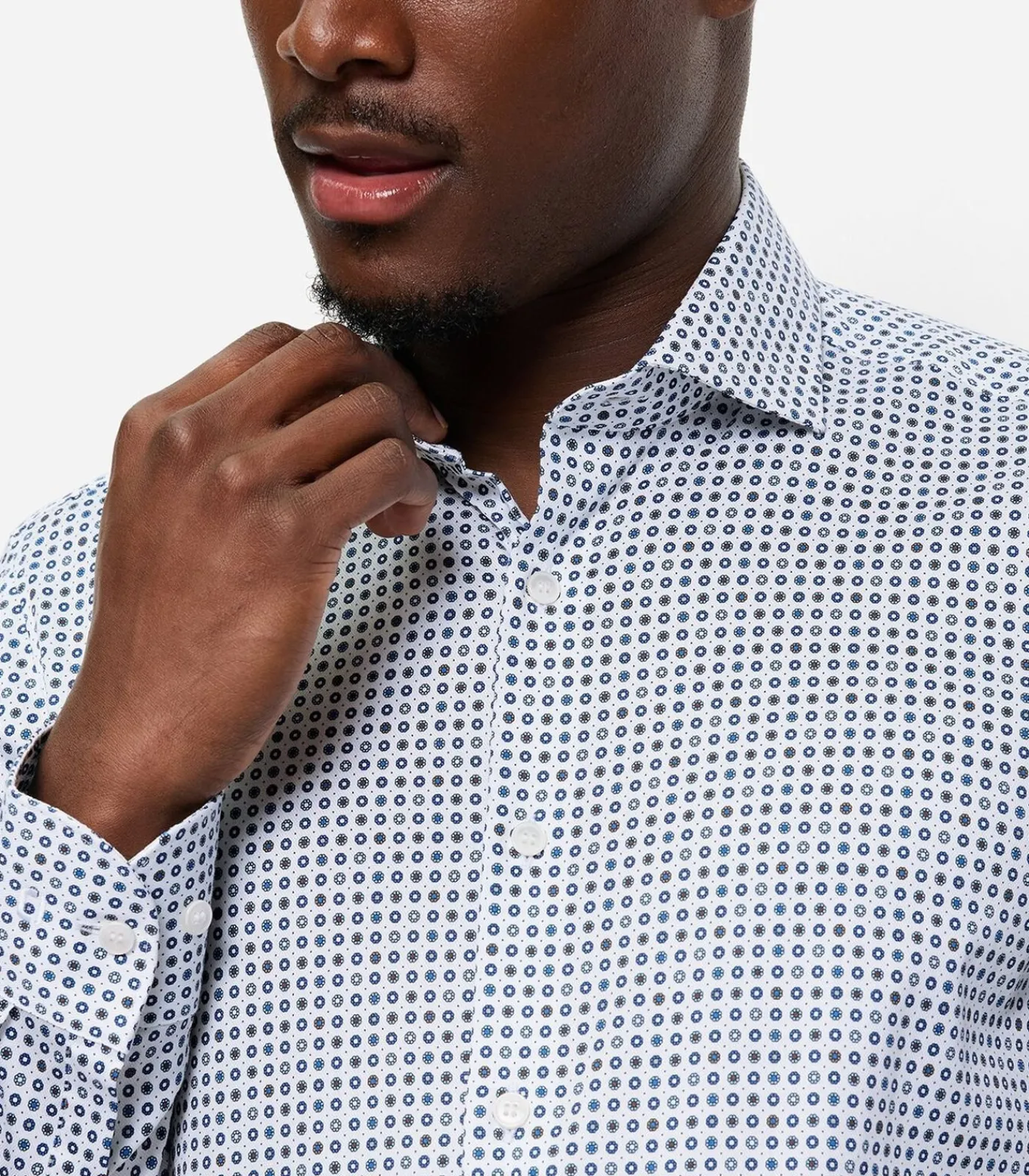 Heren OLYMP Overhemd Level 5 Bodyfit Wit