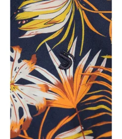 Kinderen J&JOY Overhemd met korte mouwen en bladerenprint