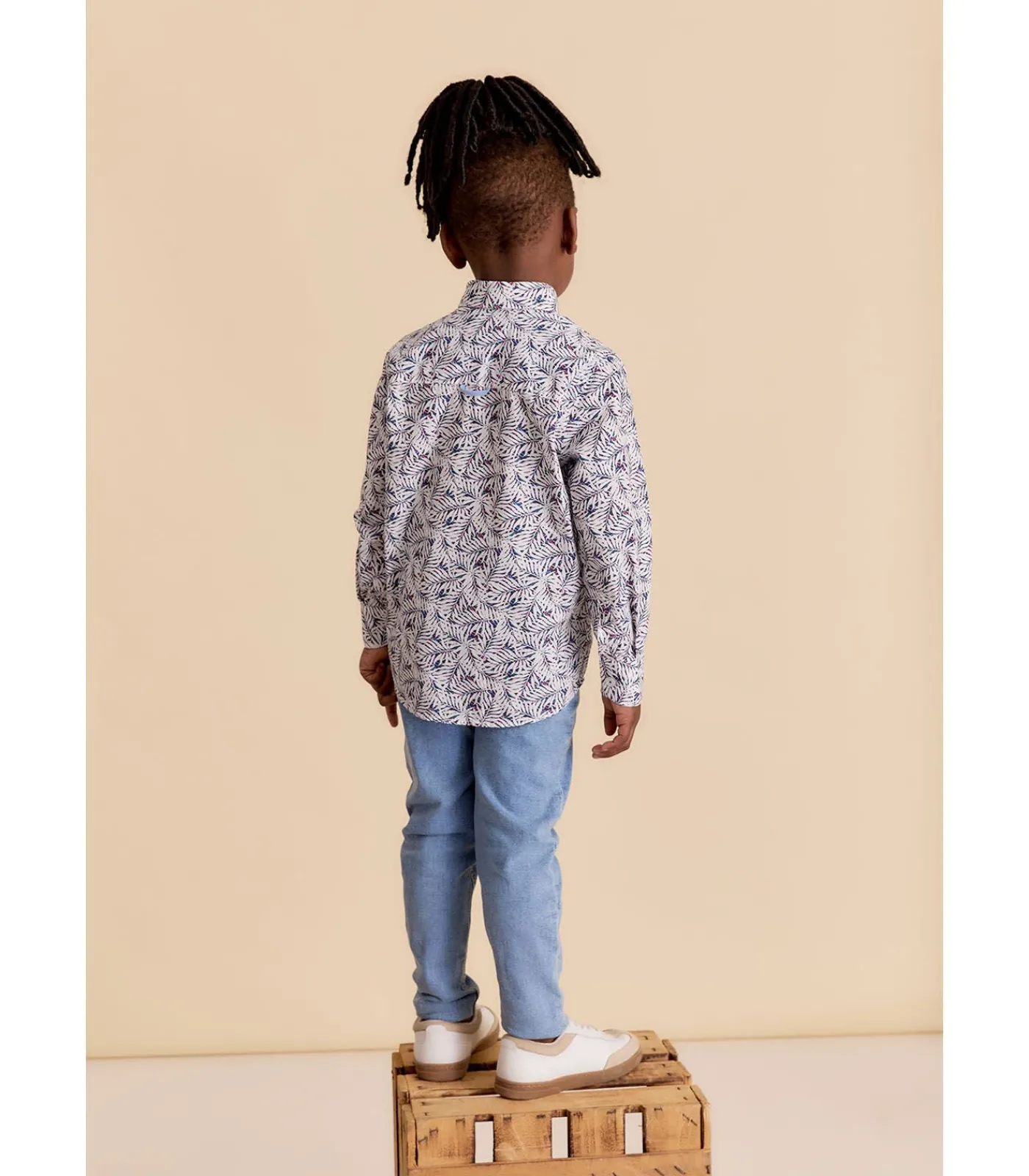 Clearance Overhemd met lange mouwen en bloemenprint Kinderen Hemden