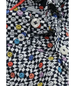 Kinderen J&JOY Overhemd met lange mouwen en smiley print