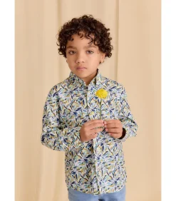 Kinderen J&JOY Overhemd met lange mouwen en bloemenprint