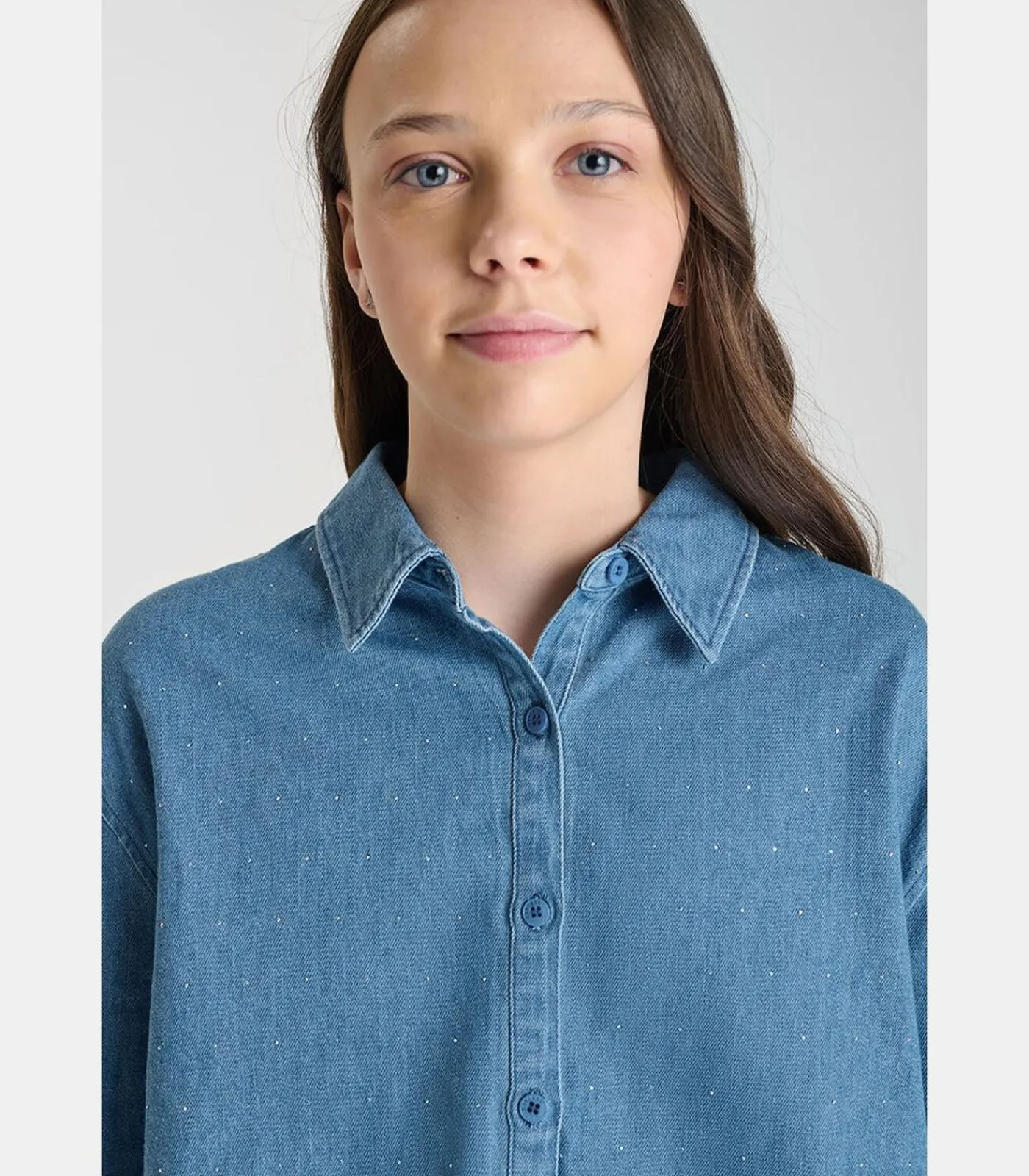 Kinderen Le Temps des Cerises Overhemd van jeans ALBERTAG