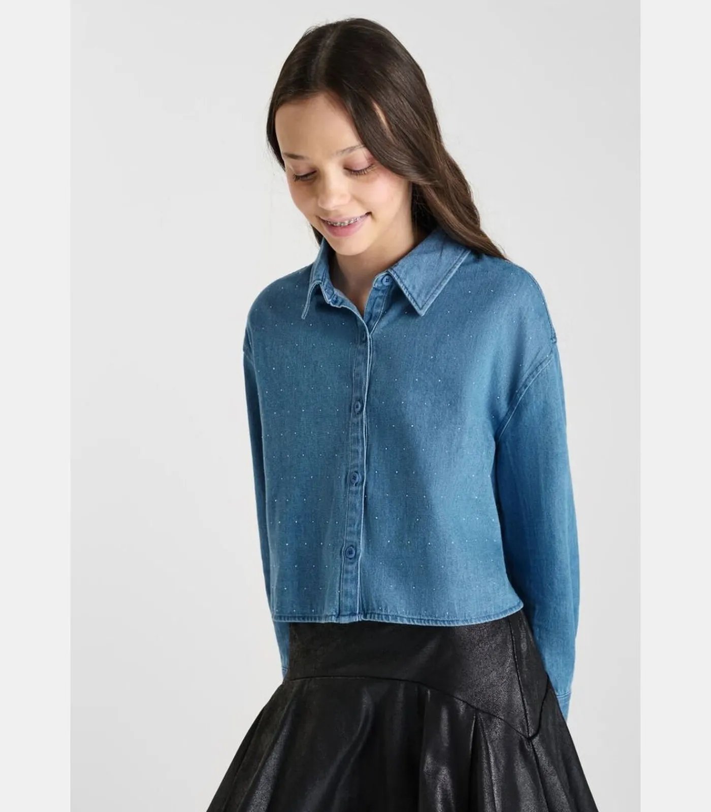 Kinderen Le Temps des Cerises Overhemd van jeans ALBERTAG