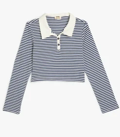 Clearance Overhemdkraag Lange mouw T-shirt Kinderen Tops