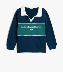 Outlet Overhemdkraag Met blokken Sweatshirt Kinderen Truien & Vesten