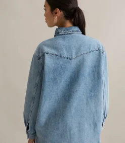 Hot Oversized denim overhemd DAMES Overhemden & Blouses
