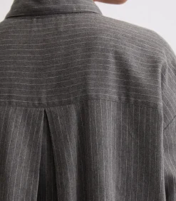 DAMES Marc O'Polo Oversized krijtstreep blouse