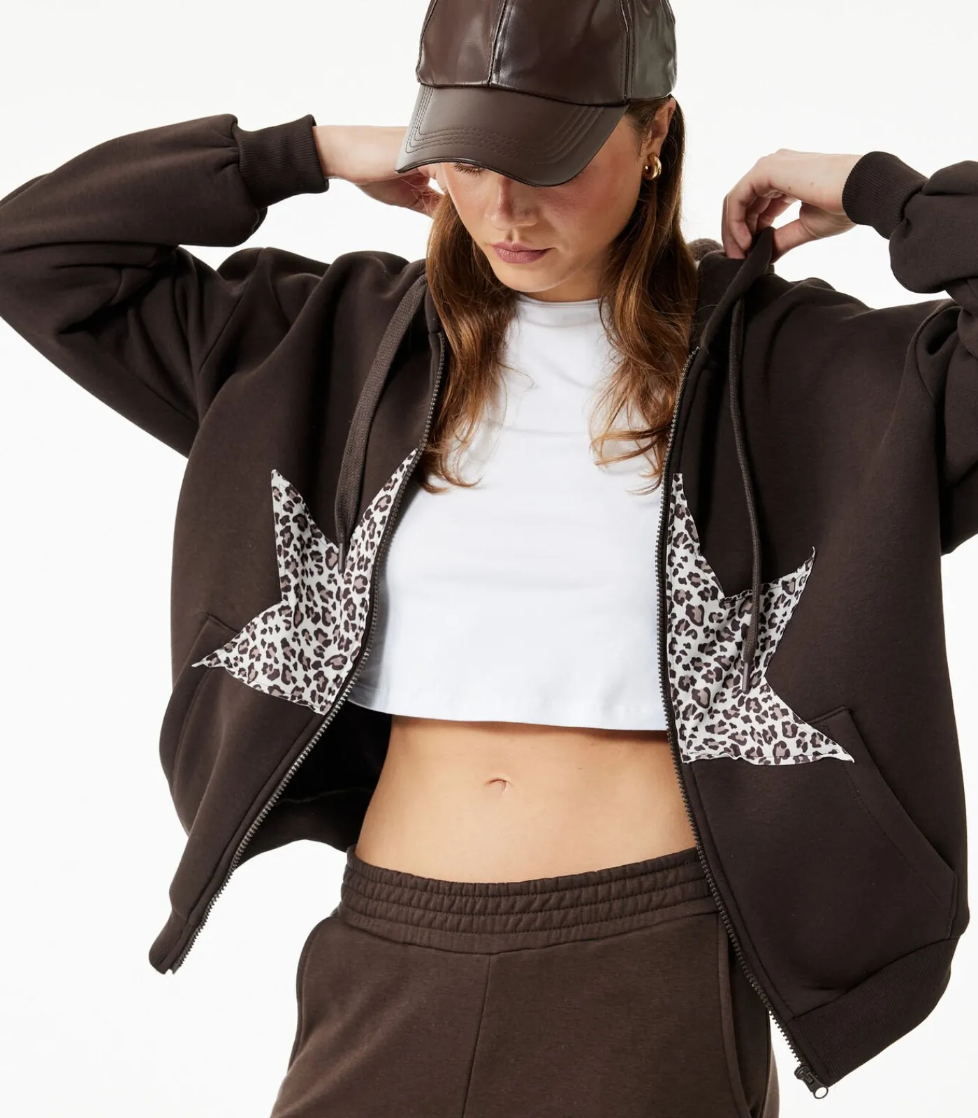 DAMES Koton Oversized Sweatshirt met Sterapplicatie