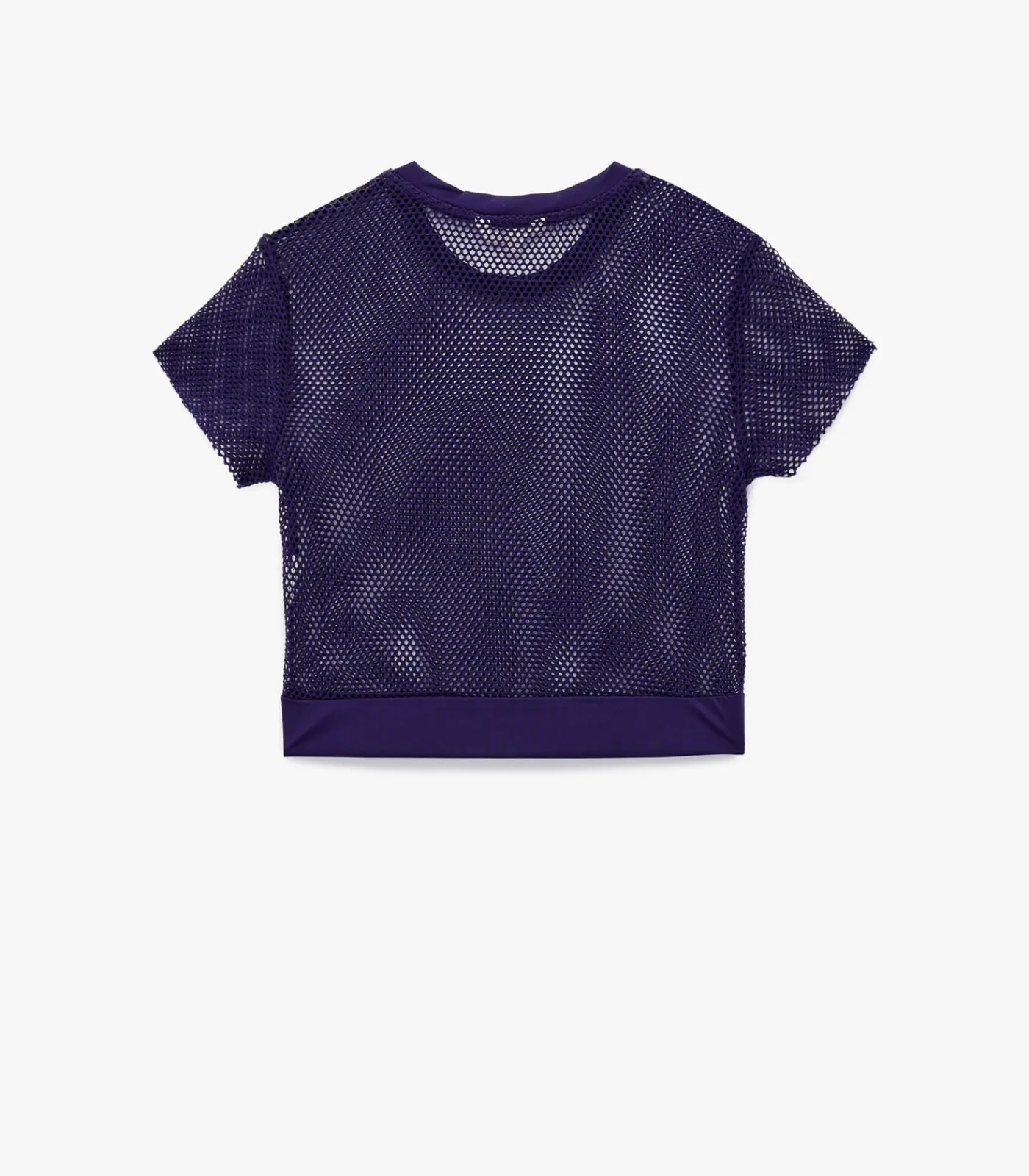 Discount Paars Sportief Crop T-shirt met Korte Mouwen DAMES T-Shirts & Tops