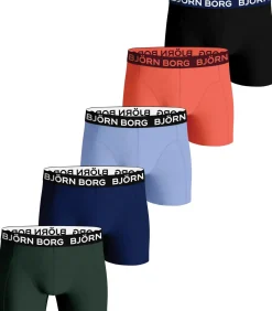 Kinderen Bjorn Borg 5-Pack jongens boxershorts - Core - Multipack katoenen jongens onderbroeken