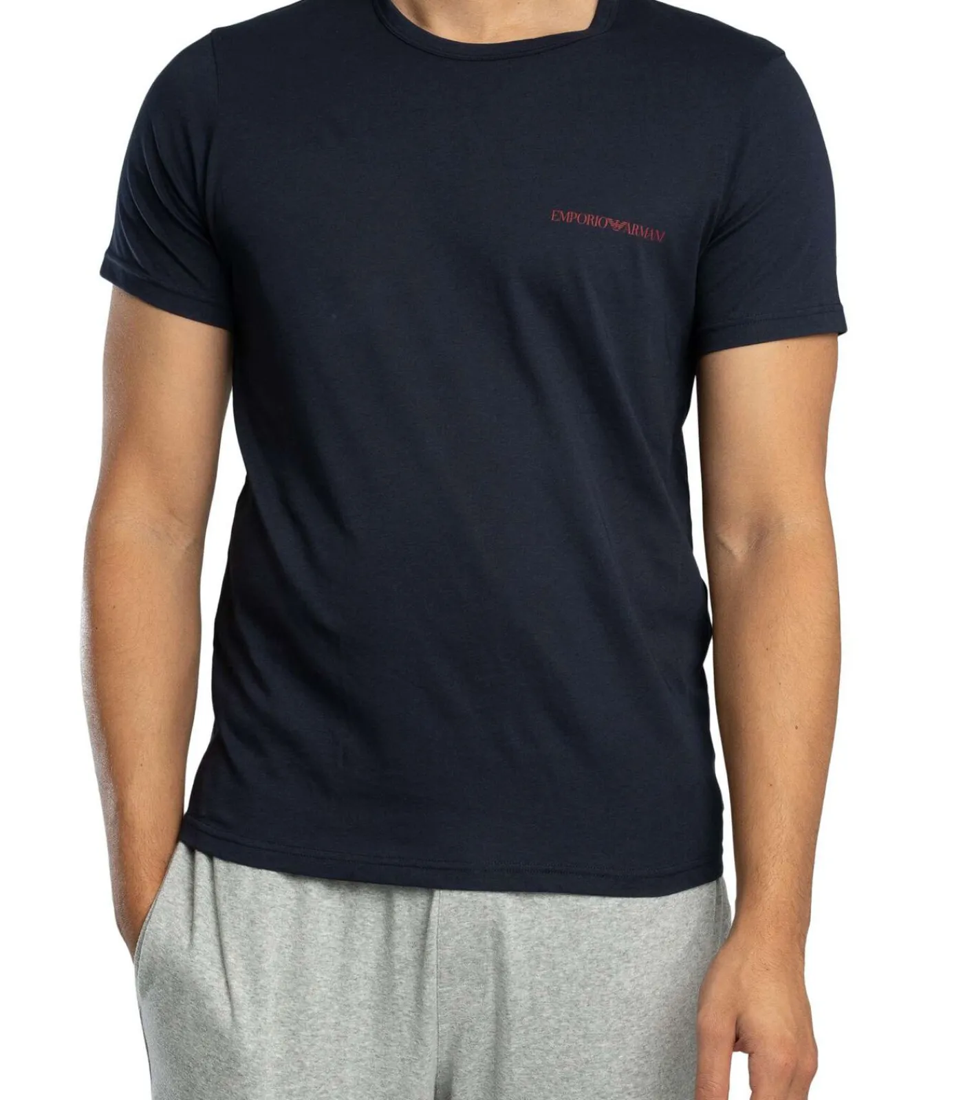 Heren Emporio Armani 2-Pack Lounge Crew Neck T-Shirt