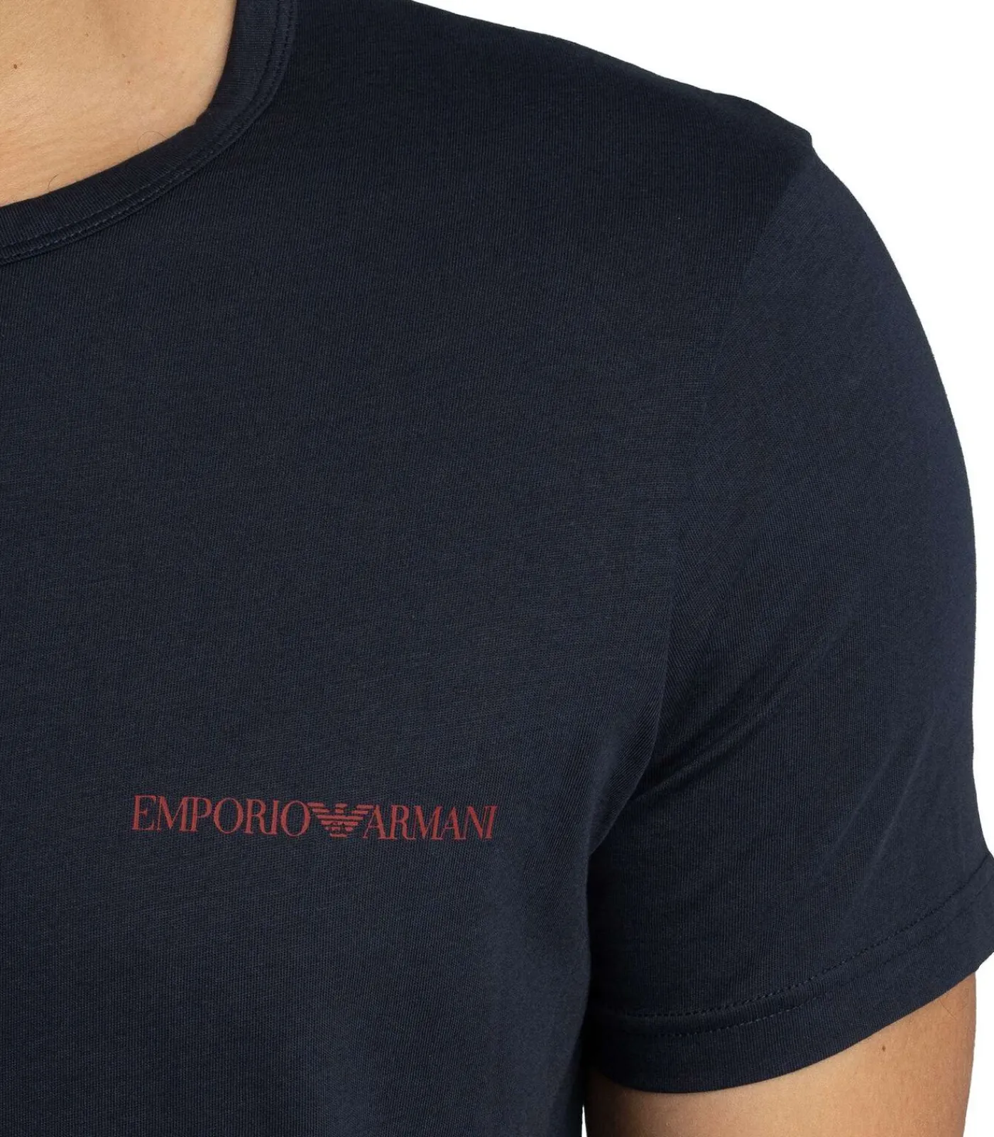 Heren Emporio Armani 2-Pack Lounge Crew Neck T-Shirt