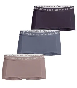 Kinderen Bjorn Borg 3-Pack meisjes boxershort - minishorts - Katoenen multipack meisjes onderbroeken