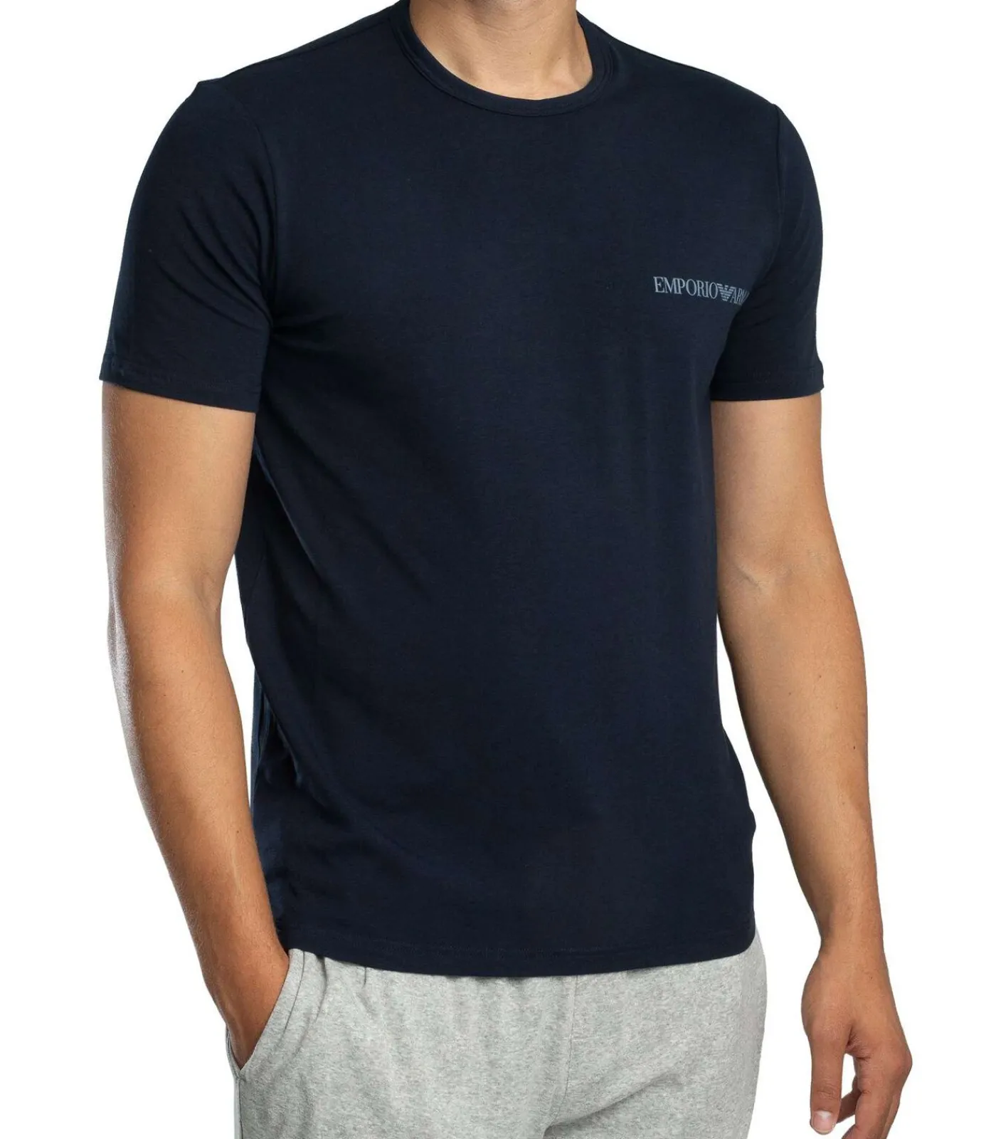 Discount 2-Pack Stretchkatoenen Lounge-T-Shirts Heren Tops & Shirts