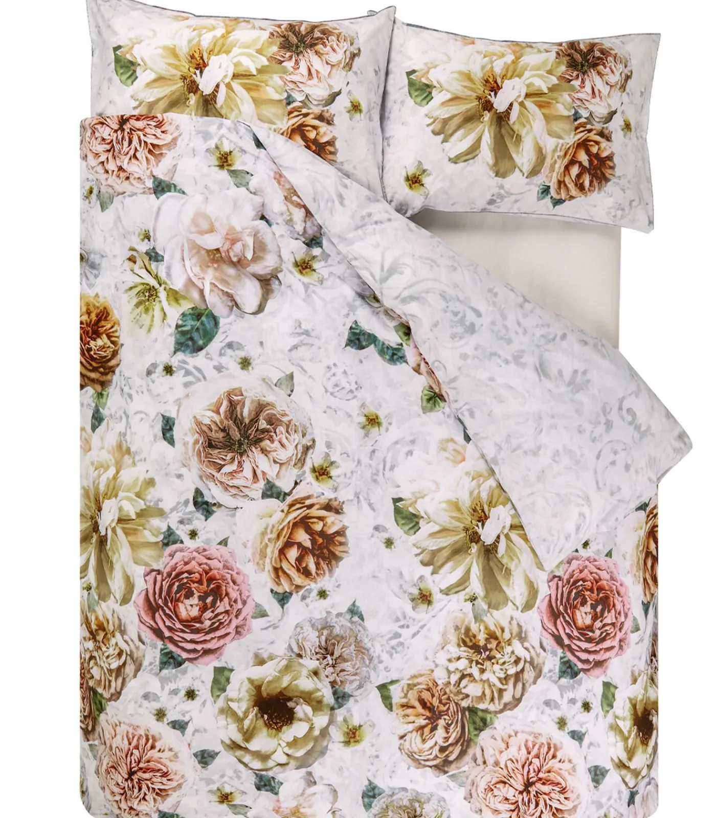 New Pahari Tuberose - Dekbedovertrek in katoen perkal met print Dekbedovertrekken