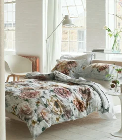 New Pahari Tuberose - Dekbedovertrek in katoen perkal met print Dekbedovertrekken