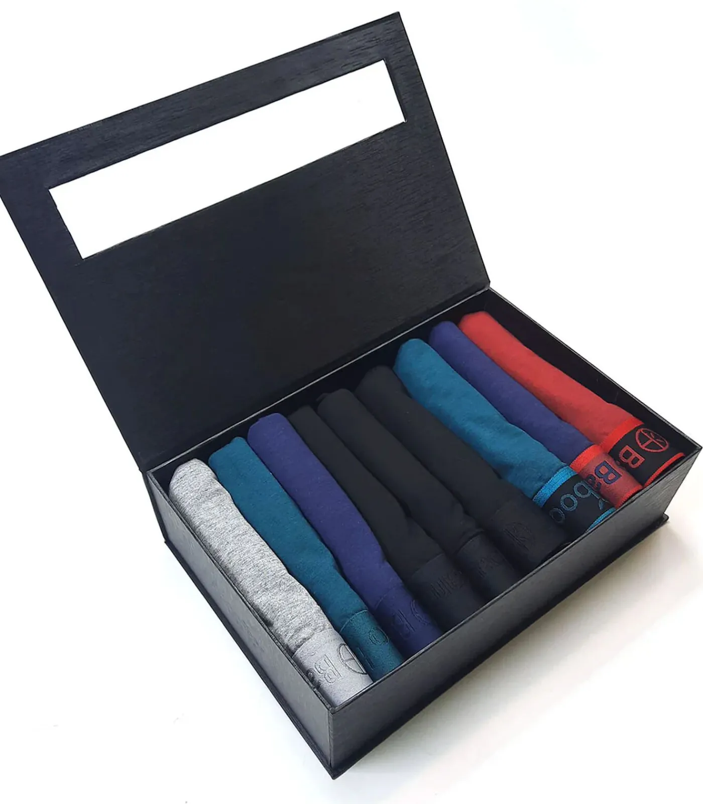 Hot 9-pak heren boxershorts bamboe - Rico - Cadeau verpakking multipack heren onderbroeken Heren Boxers