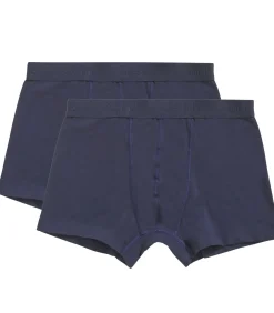 Kinderen Ten Cate 2-pak Jongens boxershorts Organic - Biologisch katoenen kinder onderbroeken - Zwart - Grijs - Donkerblauw