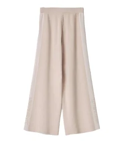 Discount Pantalone In Maglia A Palazzo C/Bande In Contrasto DAMES Broeken & Shorts