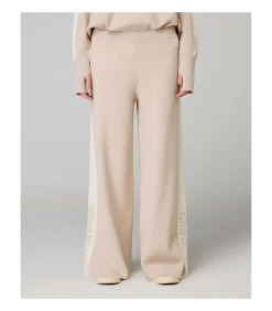 Discount Pantalone In Maglia A Palazzo C/Bande In Contrasto DAMES Broeken & Shorts