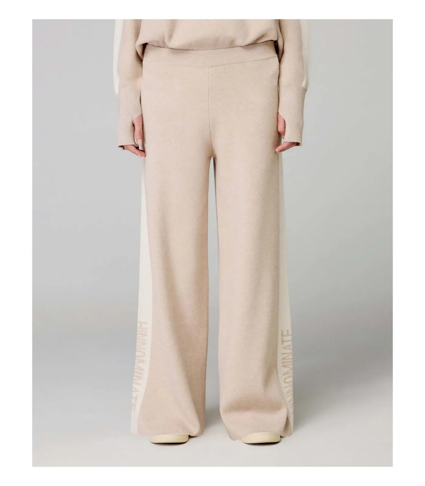 Discount Pantalone In Maglia A Palazzo C/Bande In Contrasto DAMES Broeken & Shorts