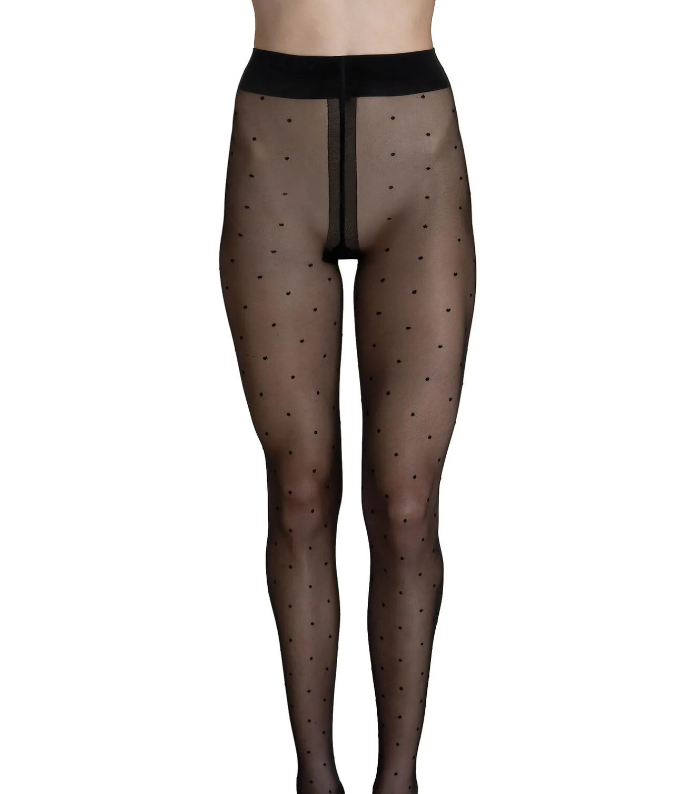 DAMES LISCA Panty 20 DEN met stippen Fashion Dots zwart