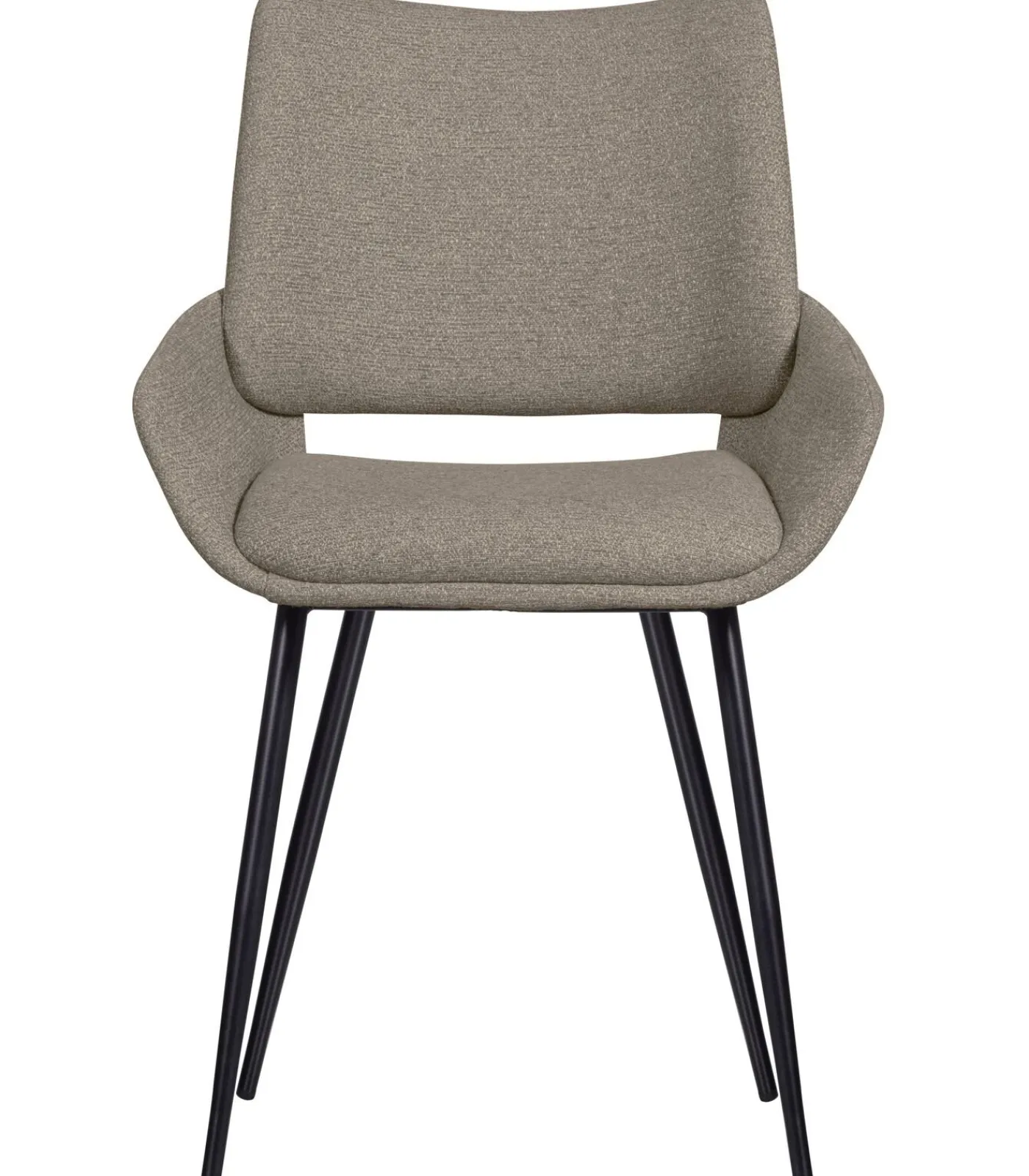 Online Parade Eetkamerstoelen - Melange Stof - Zand - Set van 6 Stoelen