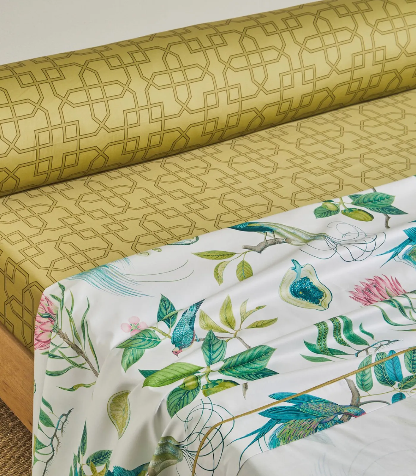 Clearance PARADESIA Ocre - Laken Satijn katoen Lakens