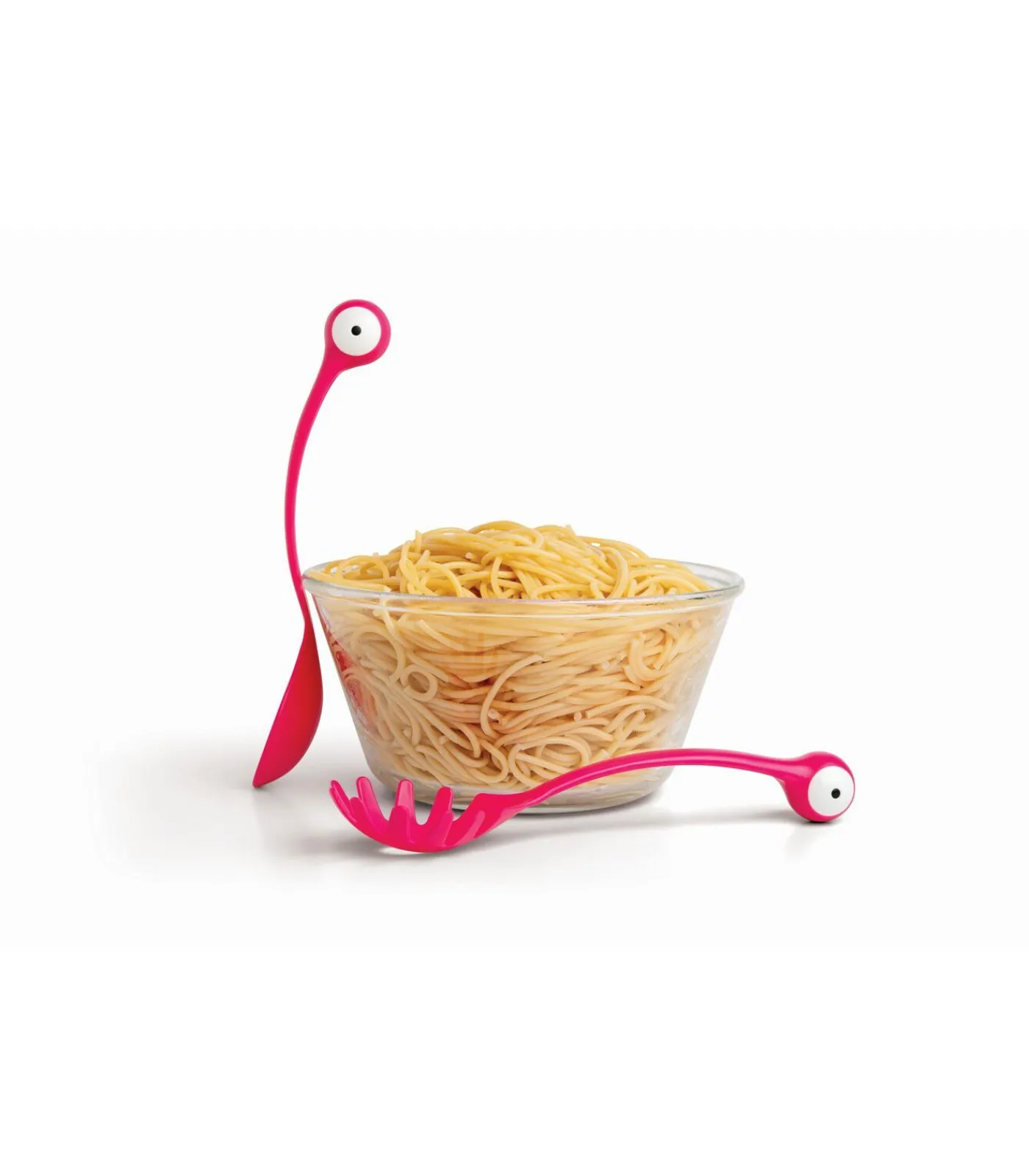 Sale Pasta Monsters - opschepbestek - roze Bestek
