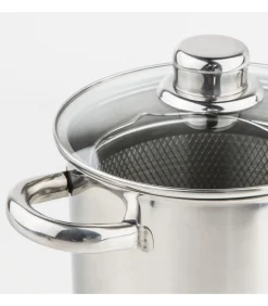 Hot Pastapan / Aspergepan met Glazen Deksel - RVS - ø 16 cm / 4.0 liter Potten & Pannen