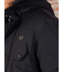 Heren Fred Perry Patch pocket puffer jacket -
