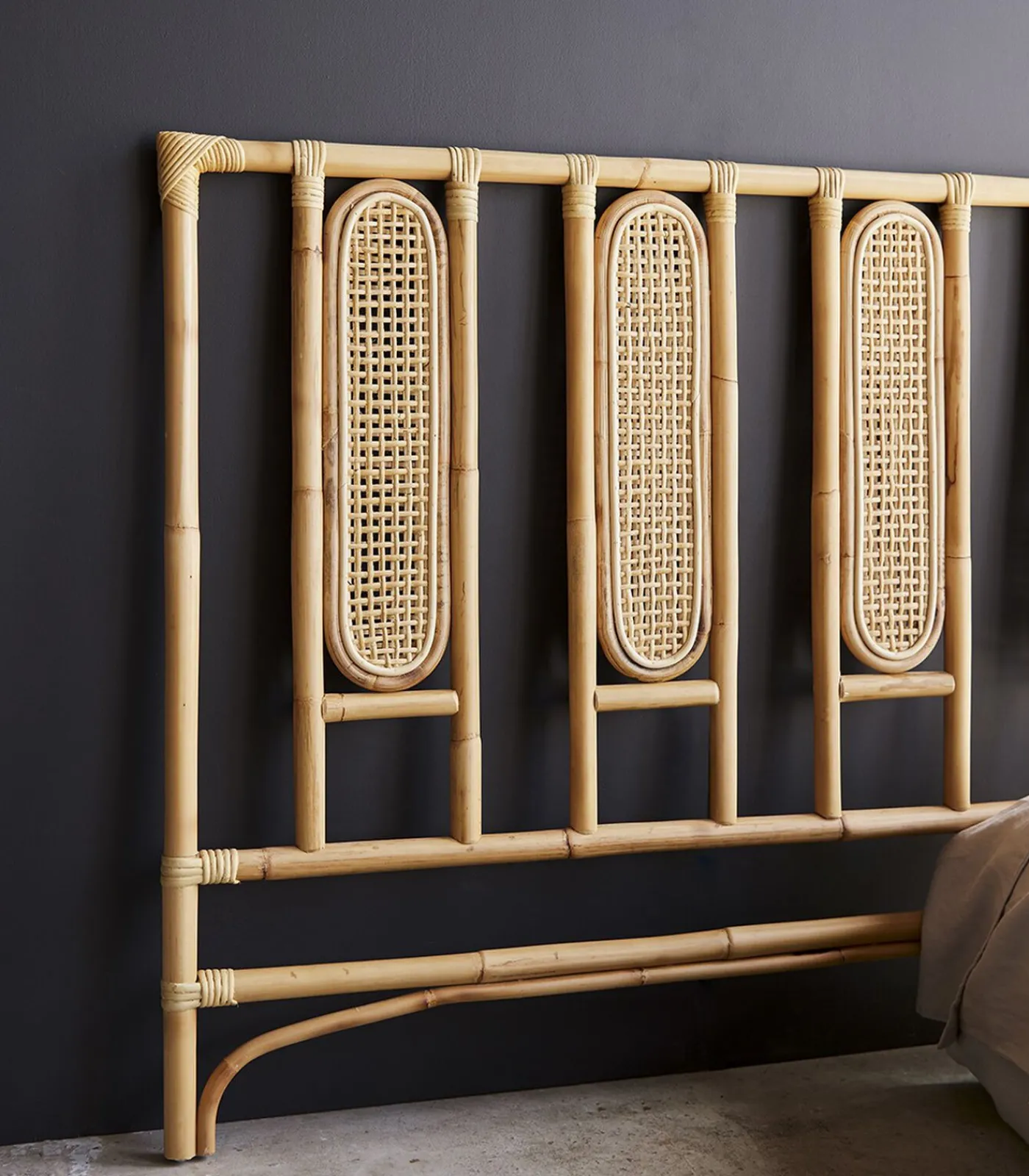 Tikamoon Paulette - Hoofdbord van gevlochten riet 160 cm