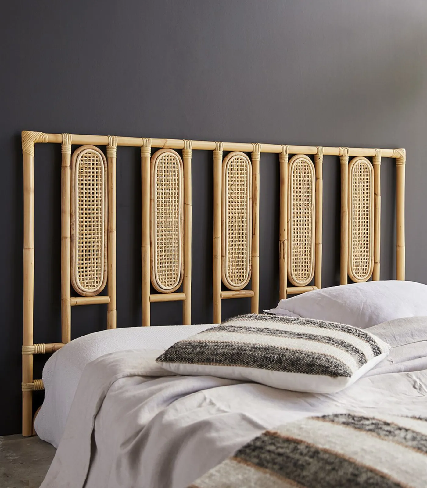 Tikamoon Paulette - Hoofdbord van gevlochten riet 160 cm