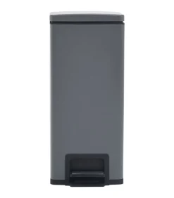 Pedaalemmer met anti-vingerafdruk 30 L RVS grijs Manden En Bakken