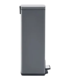 Pedaalemmer met anti-vingerafdruk 30 L RVS grijs Manden En Bakken