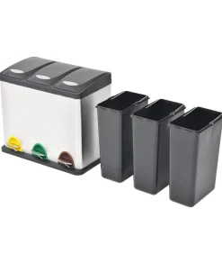 Sale Pedaalemmer voor recycling 24 L roestvrij staal Manden En Bakken