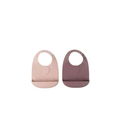 Kinderen Done by Deer Peekaboo bib 2-pack Elphee Powder
